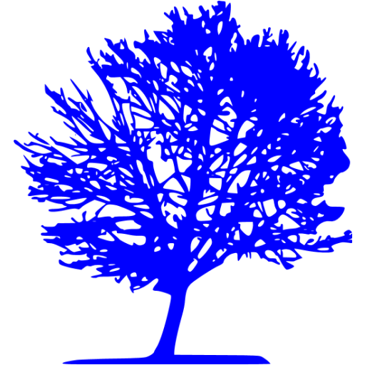 Blue tree 11 icon - Free blue tree icons