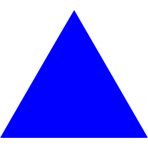 Blue triangle - Free blue shape icons