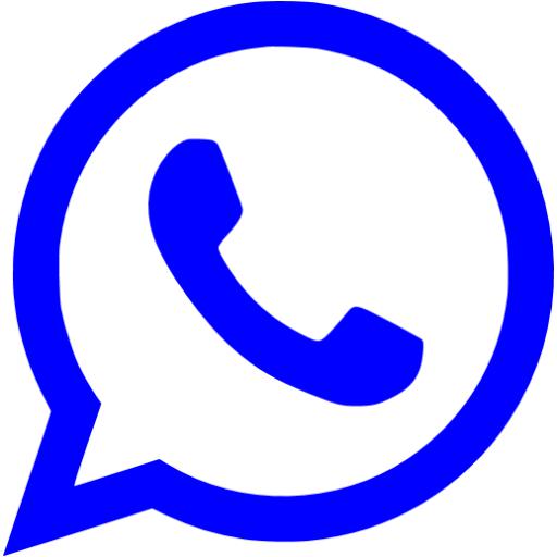 blue whatsapp logo png