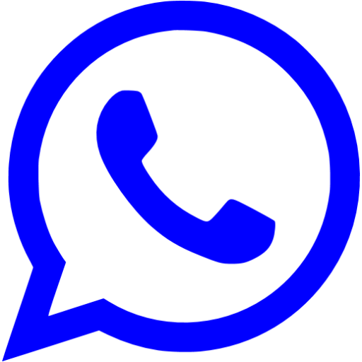 Blue whatsapp icon - Free blue site logo icons