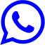 blue whatsapp logo png