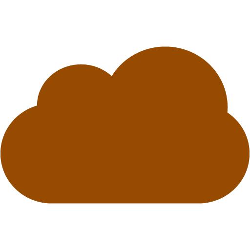 Brown cloud 4 icon - Free brown cloud icons