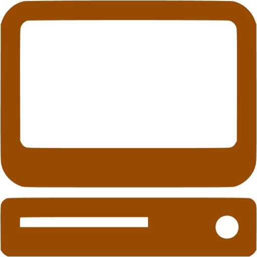 Brown computer icon - Free brown computer icons