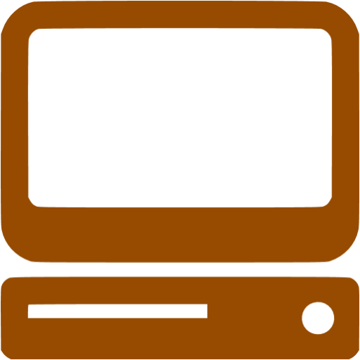 Brown computer icon - Free brown computer icons