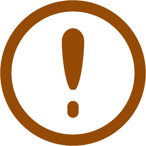 Brown exclamation icon - Free brown exclamation icons