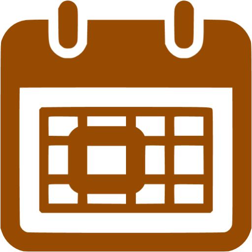 Brown planner icon Free brown calendar icons