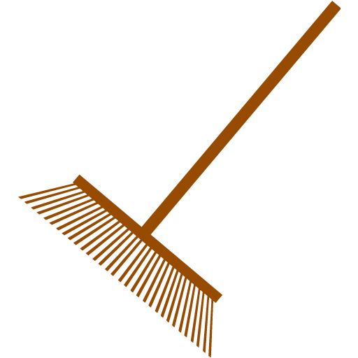 Brown rake icon - Free brown rake icons