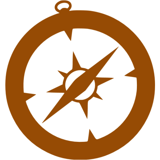 brown and white safari icon