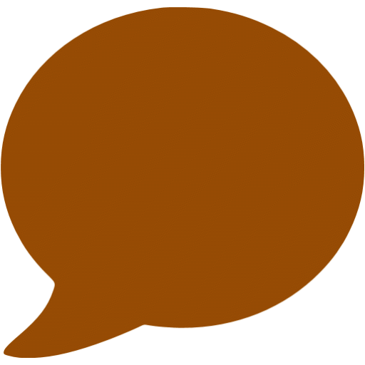 Brown speech bubble icon - Free brown speech bubble icons