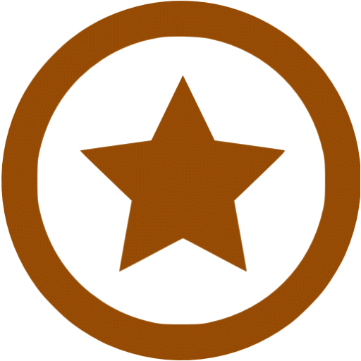Brown star 7 icon - Free brown star icons