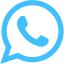 blue whatsapp icon blue whatsapp icon