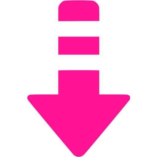 Deep pink arrow down 6 icon - Free deep pink arrow icons
