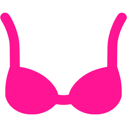 Deep pink bra icon - Free deep pink clothes icons