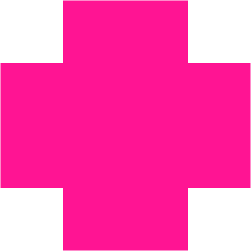 Deep pink cross icon - Free deep pink plus icons