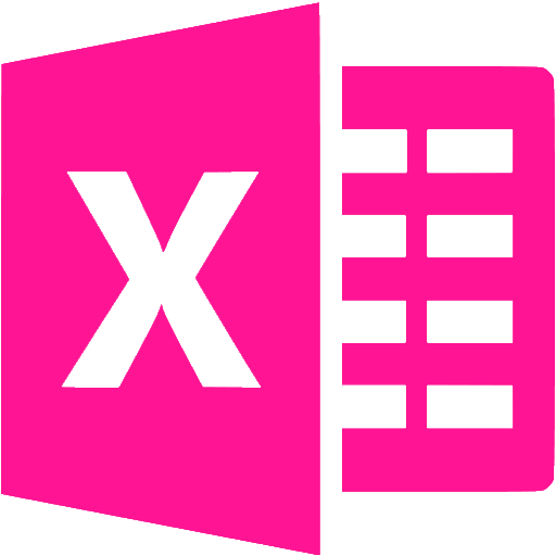 Deep Pink Excel 3 Icon Free Deep Pink Office Icons