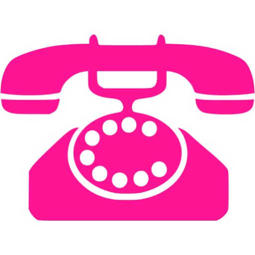 pink phone icon
