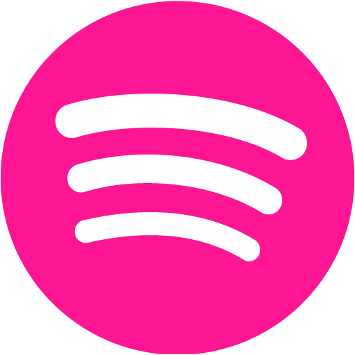 Deep pink spotify icon - Free deep pink site logo icons
