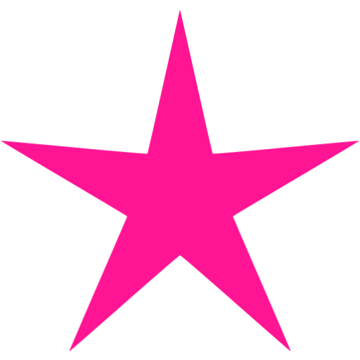 Deep pink star 3 icon - Free deep pink star icons