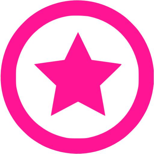 Deep pink star 7 icon - Free deep pink star icons