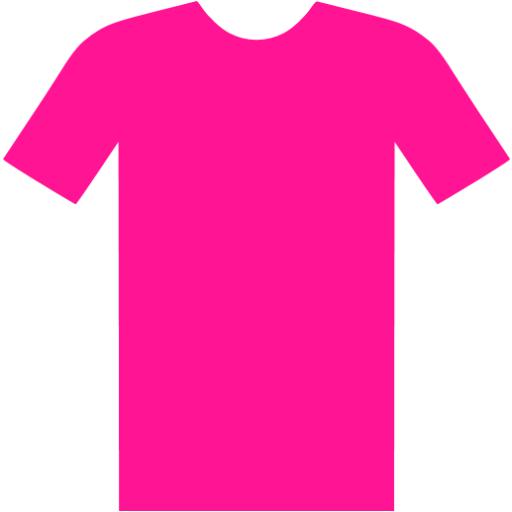 Deep pink t shirt icon - Free deep pink clothes icons
