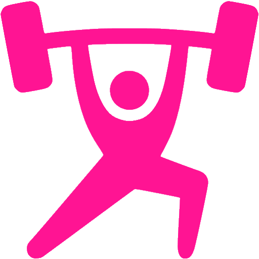 Deep pink weightlift icon - Free deep pink weight icons