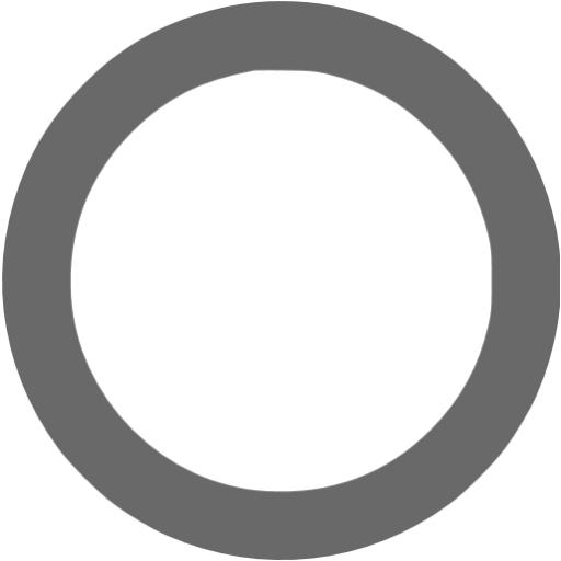 Dim gray circle outline icon - Free dim gray shape icons