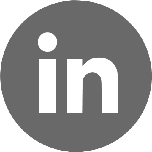 Dim gray linkedin 4 icon - Free dim gray site logo icons