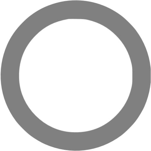 Gray circle outline icon - Free gray shape icons