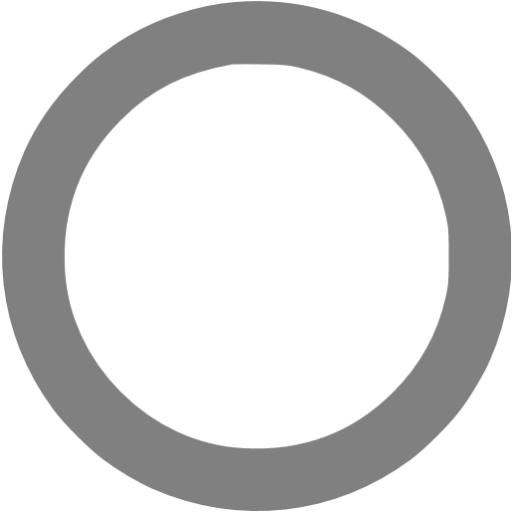 Gray circle outline icon - Free gray shape icons