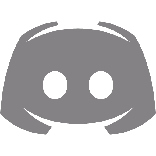 Gray discord 2 icon - Free gray site logo icons