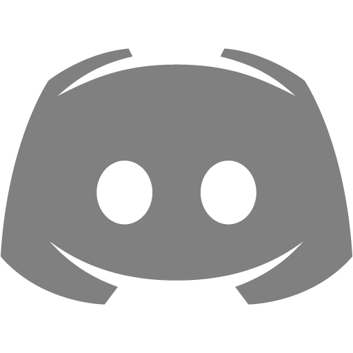 Gray discord 2 icon - Free gray site logo icons