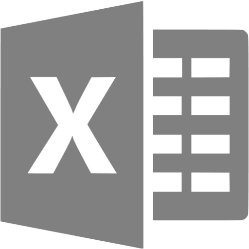 Gray Excel 3 Icon Free Gray Office Icons
