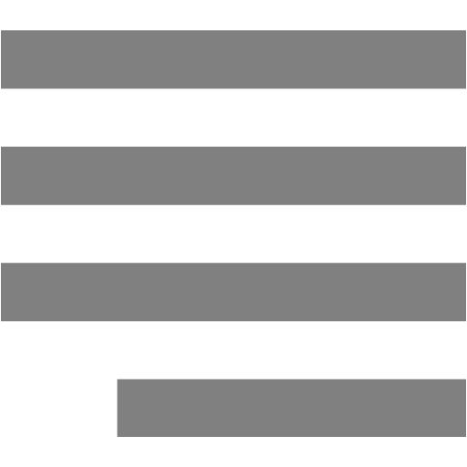 Gray justify right icon - Free gray text icons