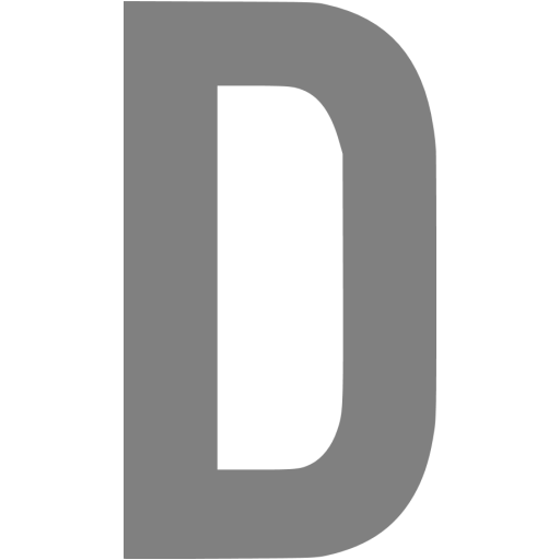 Gray letter d icon - Free gray letter icons