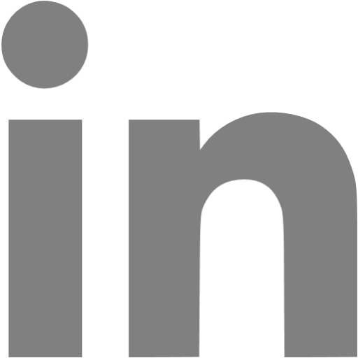 Gray linkedin icon - Free gray site logo icons