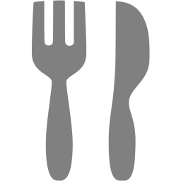 Gray restaurant 3 icon - Free gray fork icons