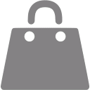 Gray shopping bag icon - Free gray shopping bag icons