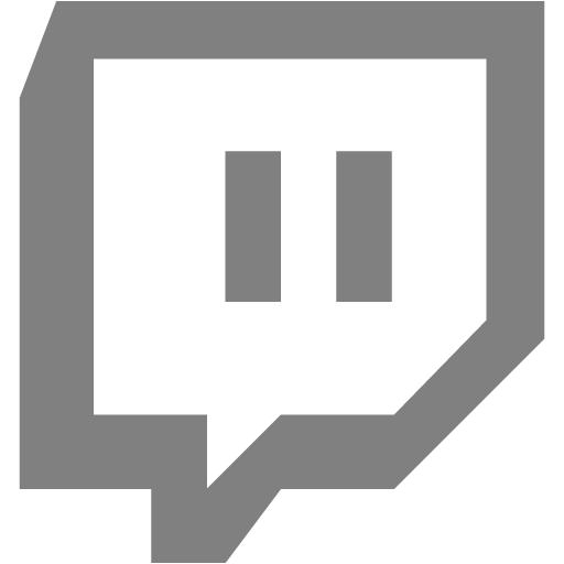 White twitch tv icon - Free white site logo icons