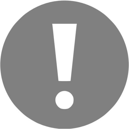 Gray warning 2 icon - Free gray warning icons