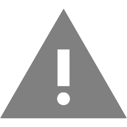 Gray warning 5 icon - Free gray warning icons