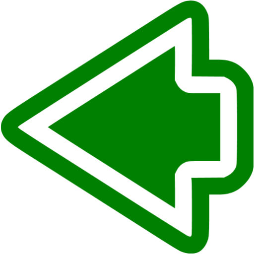 Green arrow left icon - Free green arrow icons