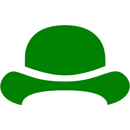 Green Bowler Hat Icon Free Green Civilization Icons