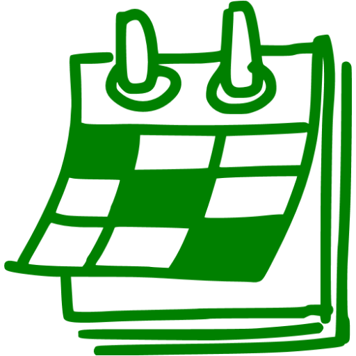 calendar icon green