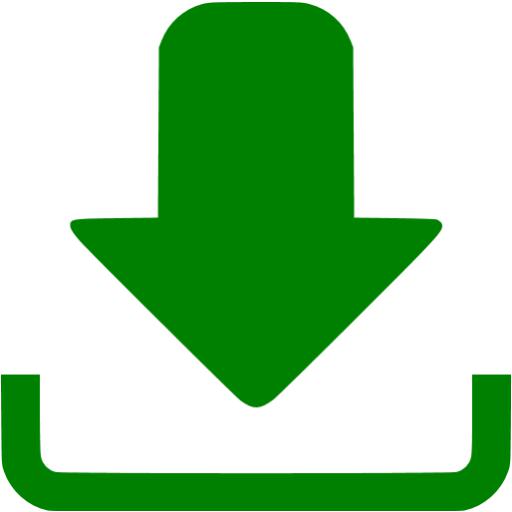 Green downloading updates icon - Free green download icons