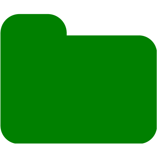 green closed folder icon png