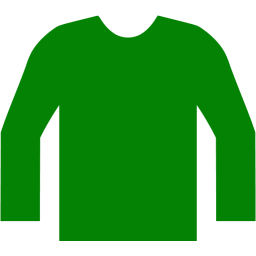Green jumper icon - Free green clothes icons