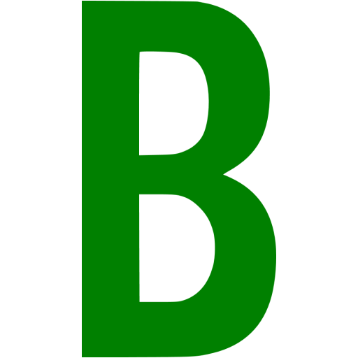 Green letter b icon - Free green letter icons