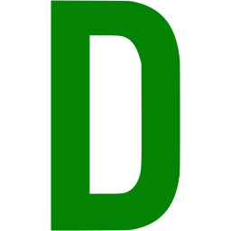 Green letter d icon - Free green letter icons