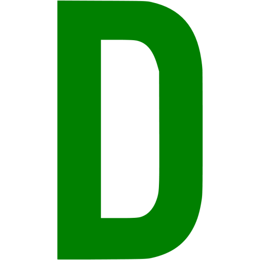 Green letter d icon - Free green letter icons