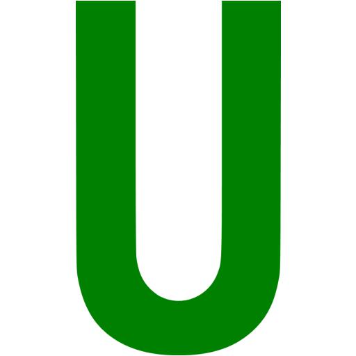 green letter u icon free green letter icons